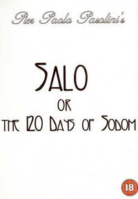Salo, or the 120 Days of Sodom Movie Poster Print showcasing the film's iconic imagery.