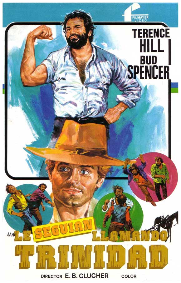 Trinity is Still My Name Movie Poster Print featuring vibrant colors and iconic film imagery.