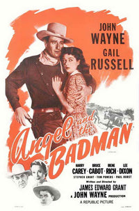 Angel and the Badman Movie Poster Print showcasing classic cinema art.