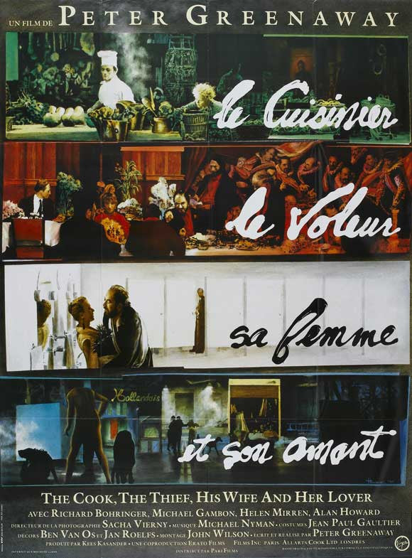 The Cook, the Thief, His Wife & Her Lover Movie Poster Print (11x17)