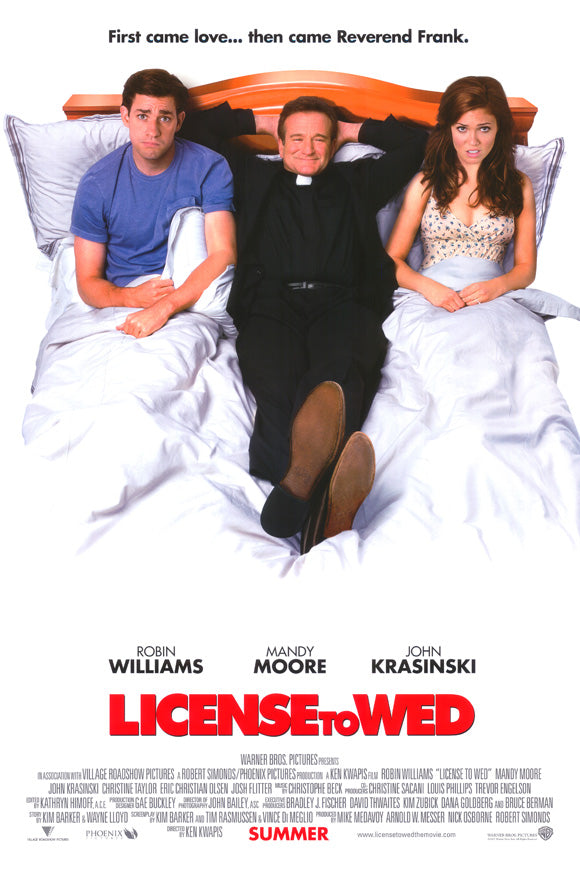 License to Wed Movie Poster Print showcasing vibrant colors and comedic themes.