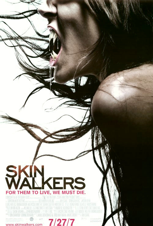Skinwalkers Movie Poster Print showcasing horror film imagery.