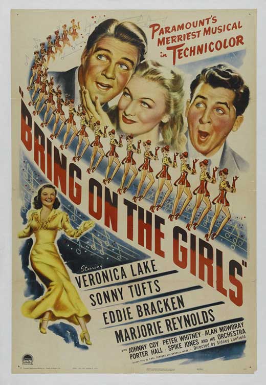 Bring on the Girls Movie Poster Print featuring vibrant colors and iconic imagery.