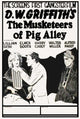 The Musketeers of Pig Alley Movie Poster Print showcasing early cinema charm.