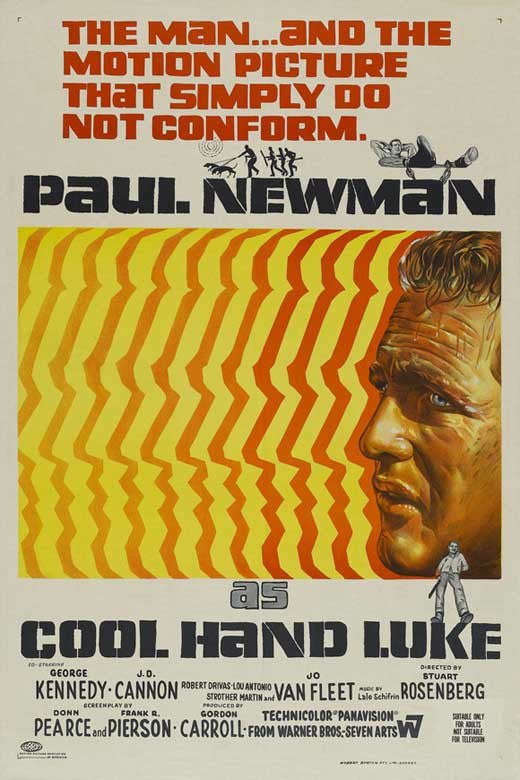 Cool Hand Luke Movie Poster Print (27x40) - Classic Film Art
