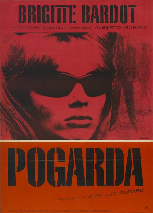 Contempt Movie Poster Print featuring classic film imagery.