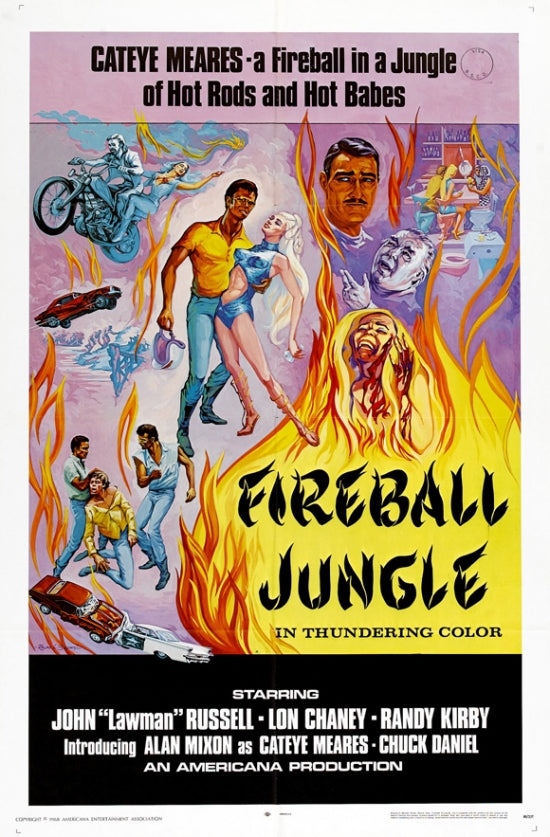 Fireball Jungle Movie Poster Print showcasing vibrant jungle adventure.