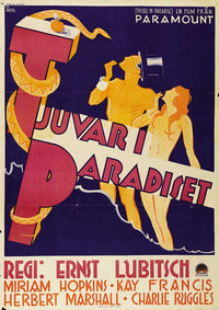Trouble in Paradise Movie Poster Print showcasing classic cinema.