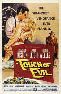 Touch of Evil Movie Poster Print featuring classic film noir artwork.