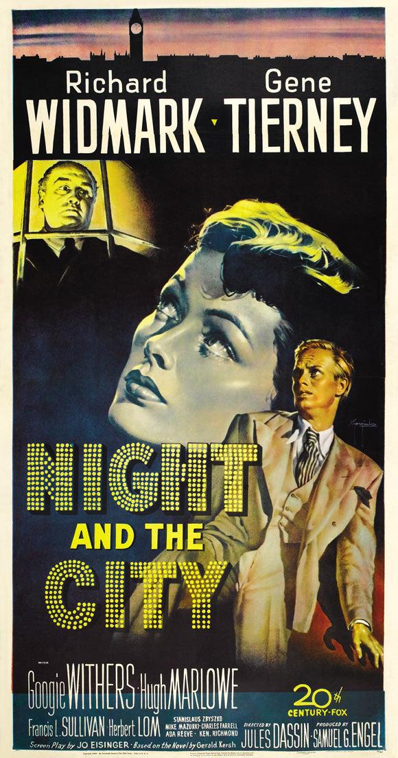 Night and the City Movie Poster Print showcasing classic cinema art