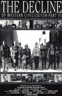 The Decline Of Western Civilization: Part 3 Movie Poster Print showcasing cultural punk rock themes.