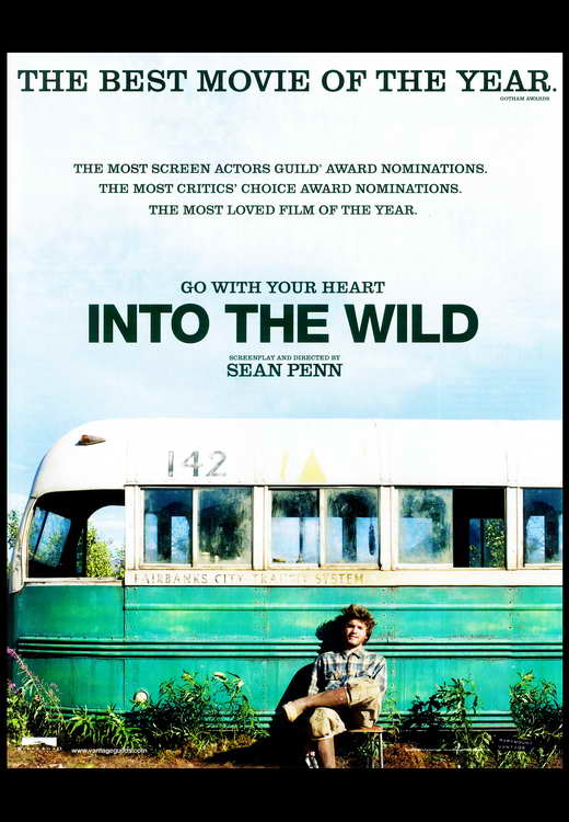 Into The Wild Movie Poster Print featuring a nature-inspired design.
