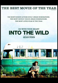 Into The Wild Movie Poster Print featuring a nature-inspired design.