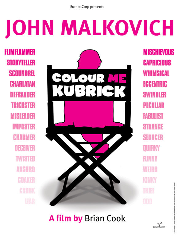Colour Me Kubrick Movie Poster Print featuring vibrant colors and unique design.
