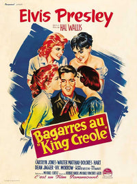 King Creole Movie Poster Print featuring classic film art.