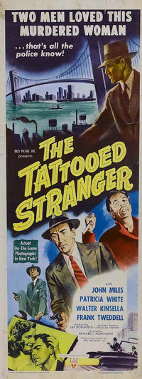 Tattooed Stranger Movie Poster Print showcasing cinematic art.