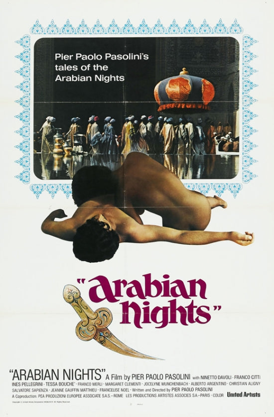 Arabian Nights Movie Poster Print showcasing enchanting artwork
