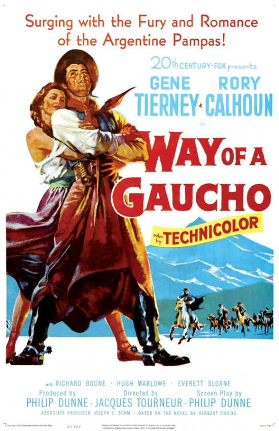 Way of a Gaucho Movie Poster Print showcasing classic film artwork.