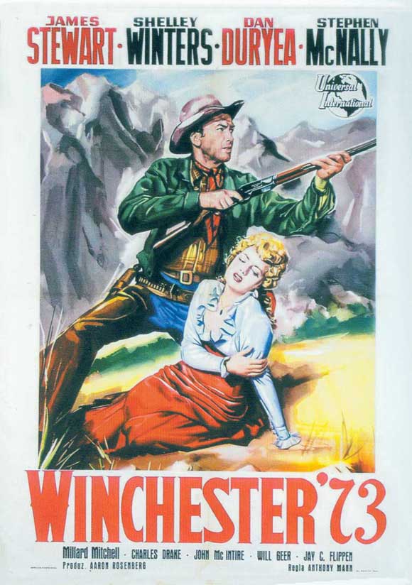 Winchester '73 Movie Poster Print showcasing classic Western film art.