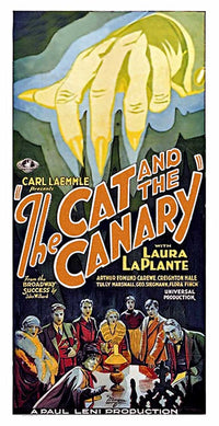'The Cat and the Canary' movie poster print showcasing classic cinema artwork.