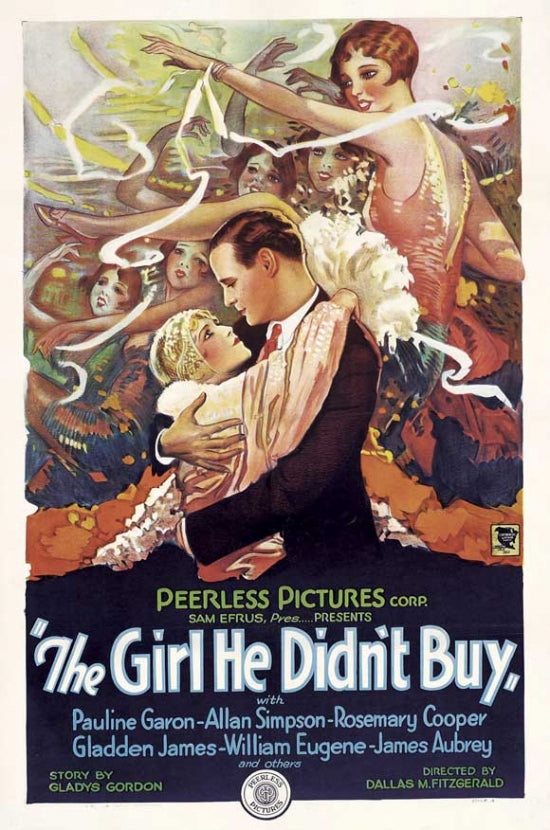 The Girl He Didn't Buy Movie Poster featuring captivating imagery