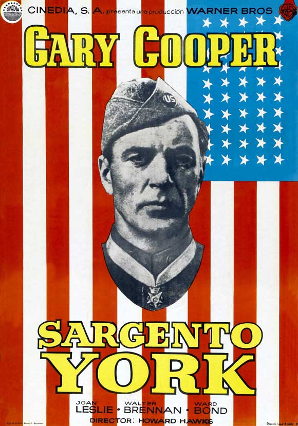 Sergeant York Movie Poster Print showcasing classic film artwork.