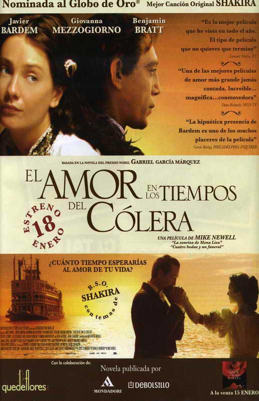 Love In the Time of Cholera Movie Poster Print showcasing a romantic theme.