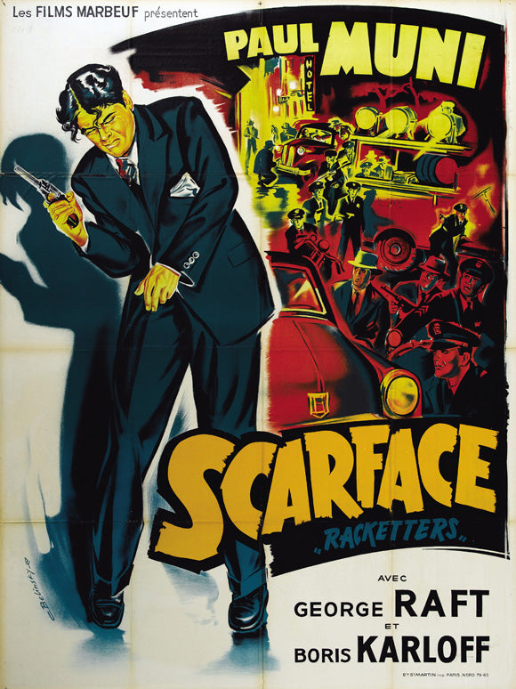 Scarface Movie Poster Print featuring iconic film imagery.