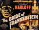 The Bride of Frankenstein Movie Poster Print showcasing a classic horror character.