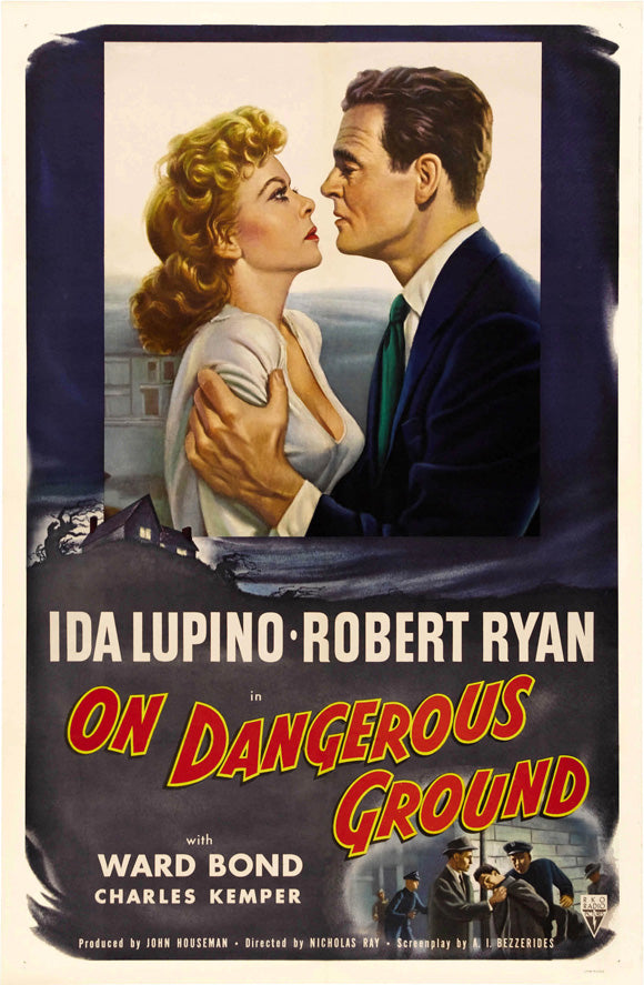 On Dangerous Ground Movie Poster Print featuring classic cinema artwork.