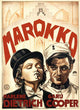 Morocco movie poster print featuring classic film artwork