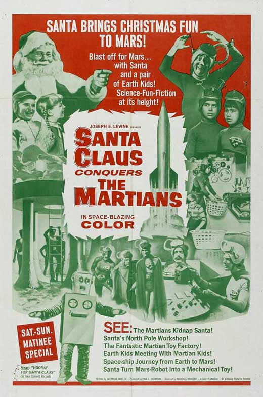 Santa Claus Conquers the Martians Movie Poster Print (11x17)