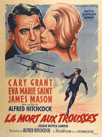 North by Northwest Movie Poster Print (27x40) - Classic Cinema Art