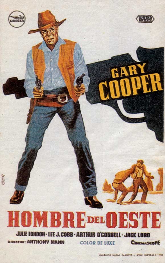Man of the West Movie Poster Print showcasing classic Western imagery.