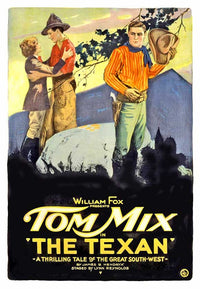 The Texan Movie Poster Print featuring Wild West theme.