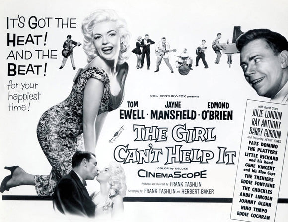 The Girl Can't Help It Movie Poster Print featuring classic cinema art.