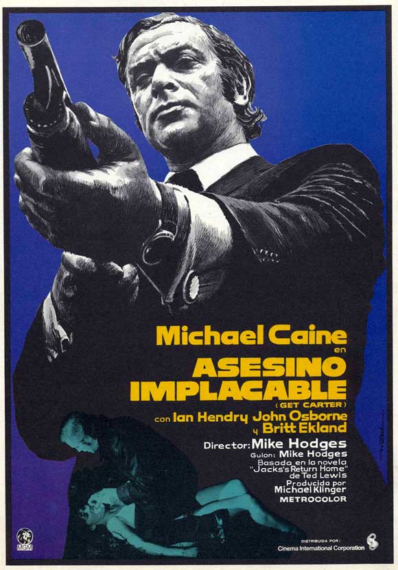 Get Carter Movie Poster Print showcasing classic film art.