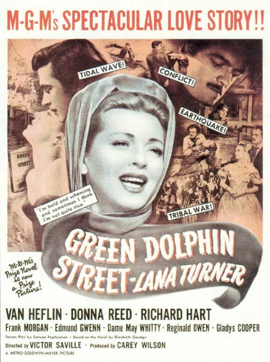 Green Dolphin Street Movie Poster Art Print showcasing vintage cinema.