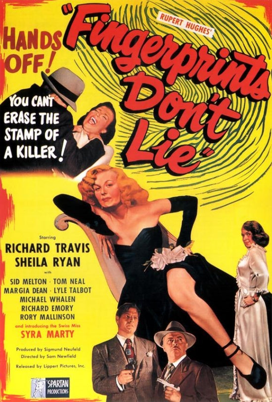 Fingerprints Don't Lie Movie Poster Print showcasing cinematic art.