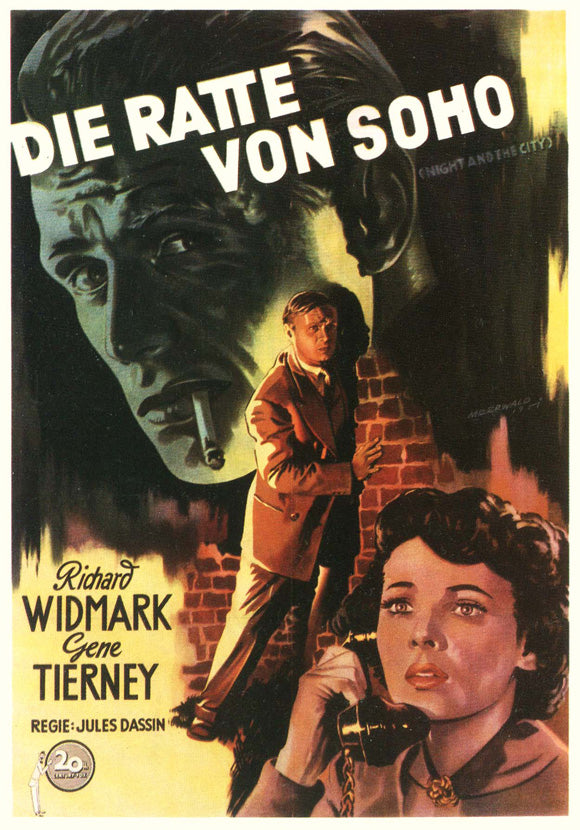 Night and the City Movie Poster Print showcasing classic film aesthetics.