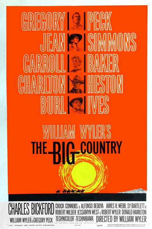The Big Country Movie Poster Print showcasing classic Western film art.
