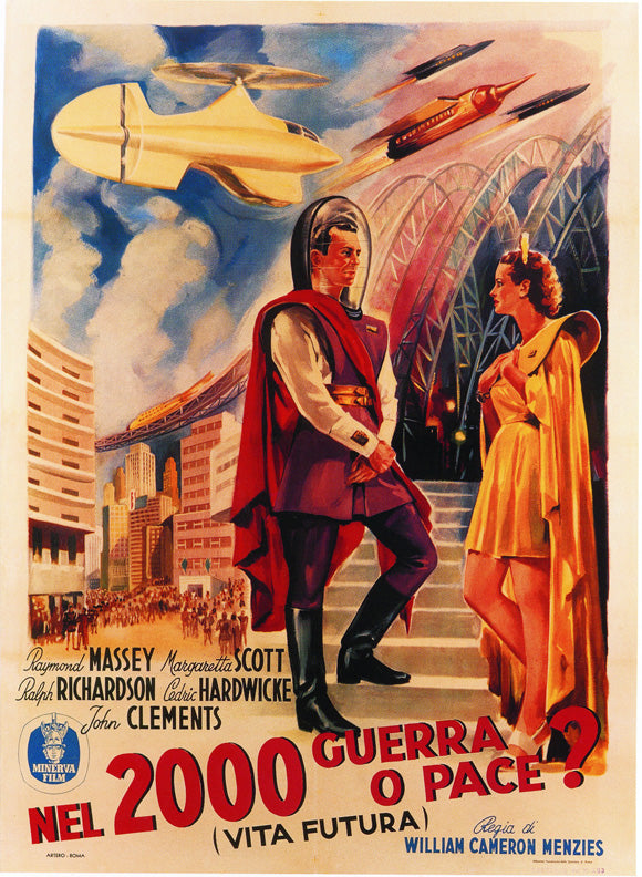 Things to Come Movie Poster Print showcasing classic sci-fi art.