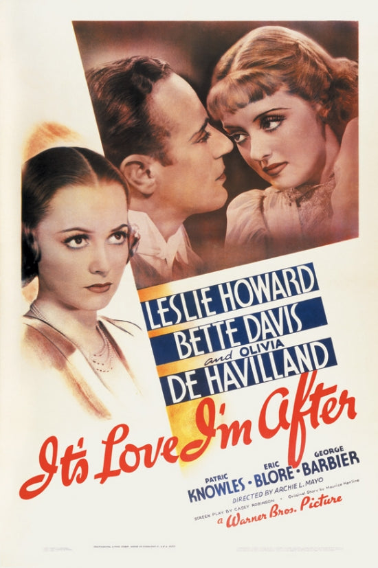 It's Love I'm After Movie Poster Print showcasing romance and cinematic beauty.