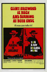 A Fistful of Dollars Movie Poster Print showcasing classic Western film art.