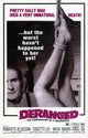 Deranged Movie Poster Print showcasing classic horror art.