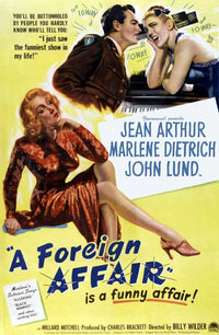 A Foreign Affair Movie Poster Print featuring classic cinematic imagery.