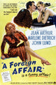 A Foreign Affair Movie Poster Print featuring classic cinematic imagery.