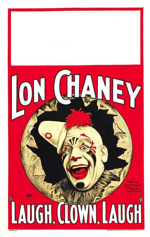 Laugh, Clown, Laugh Movie Poster Print showcasing classic cinema art.