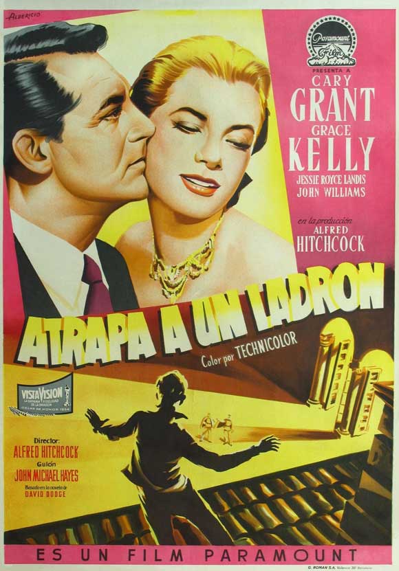 To Catch a Thief Movie Poster Print featuring vibrant colors and classic design.