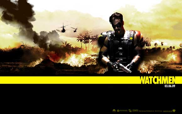 Watchmen Movie Poster Print featuring iconic artwork from the graphic novel adaptation.